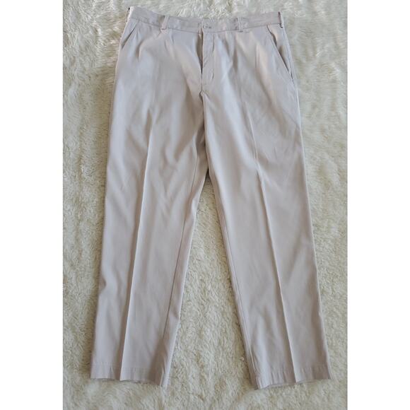 Nike Dri Fit Mens Size 38x32 Beige Khaki Golf Pants - Picture 1 of 7